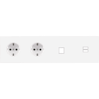 MODELEC - Façade Confidence Laiton Blanc Email Quadruple Horizontale PCK Pck M1 U1