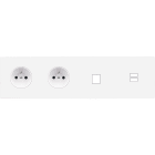 MODELEC - Façade Confidence Laiton Blanc Email Quadruple Horizontale PC Pc M1 U1