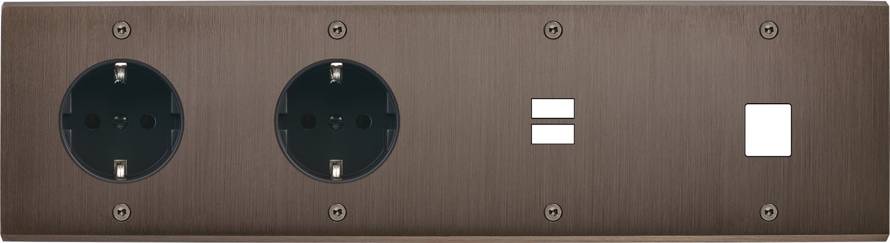 MODELEC - Façade Confidence Laiton Canon De Fusil Quadruple Horizontale PCK Pck U1 M1 Vis