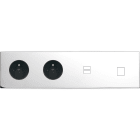 MODELEC - Façade Confidence Laiton Chrome Quadruple Horizontale PC Pc U1 M1