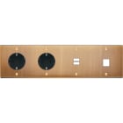 MODELEC - Façade Confidence Laiton Vieux Bronze Quadruple Horizontale PCK Pck U1 M1 Vis