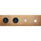MODELEC - Façade Confidence Laiton Vieux Bronze Quadruple Horizontale PC Pc U1 M1