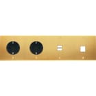 MODELEC - Façade Confidence Laiton Satine Quadruple Horizontale PCK Pck U1 M1 Vis