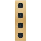 MODELEC - Façade Confidence Laiton Brosse Quadruple Verticale PC Pc PC Pc