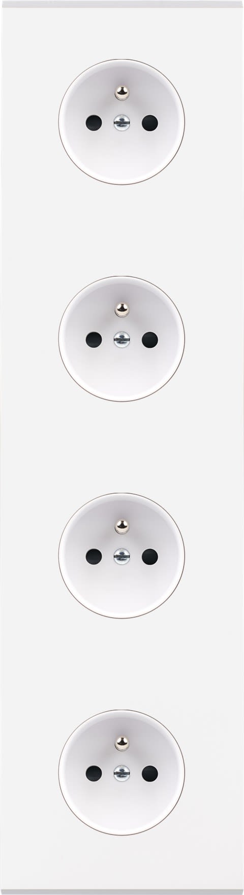 MODELEC - Façade Confidence Laiton Blanc Quadruple Verticale PC Pc PC Pc