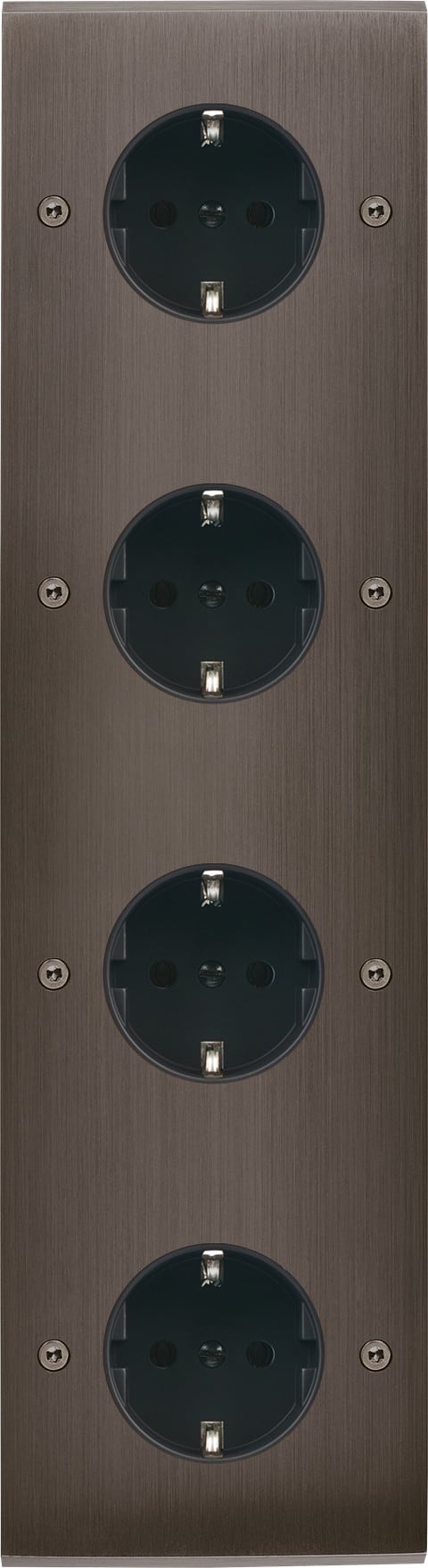 MODELEC - Façade Confidence Laiton Canon De Fusil Quadruple Verticale 4Xpck Vis