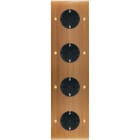 MODELEC - Façade Confidence Laiton Bronze Quadruple Verticale 4Xpck Vis