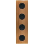 MODELEC - Façade Confidence Laiton Bronze Quadruple Verticale 4Xpck