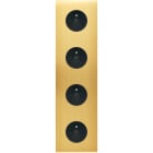 MODELEC - Façade Confidence Laiton Satine Quadruple Verticale PC Pc PC Pc