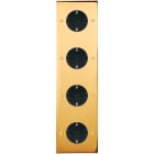 MODELEC - Façade Confidence Laiton Or Miroir Quadruple Verticale 4Xpck Vis