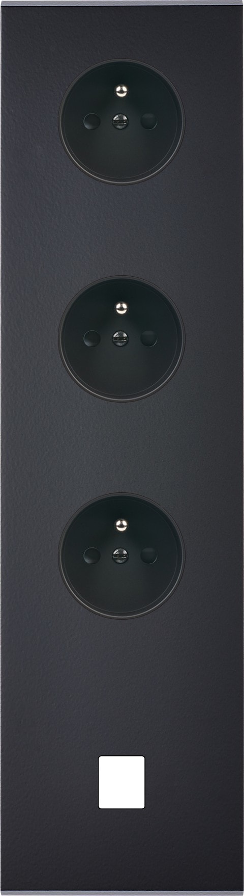 MODELEC - Façade Confidence Laiton Noir Quadruple Verticale PC Pc PC M1