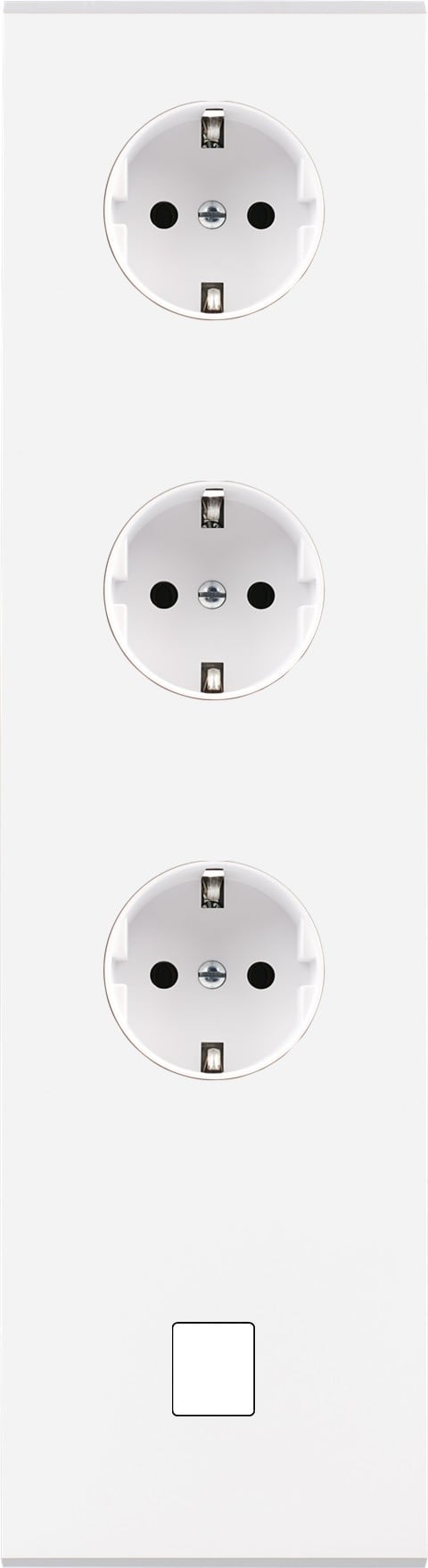 MODELEC - Façade Confidence Laiton Blanc Quadruple Verticale Pckpckpckm1