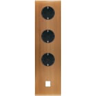 MODELEC - Façade Confidence Laiton Bronze Quadruple Verticale 3Xpck M1