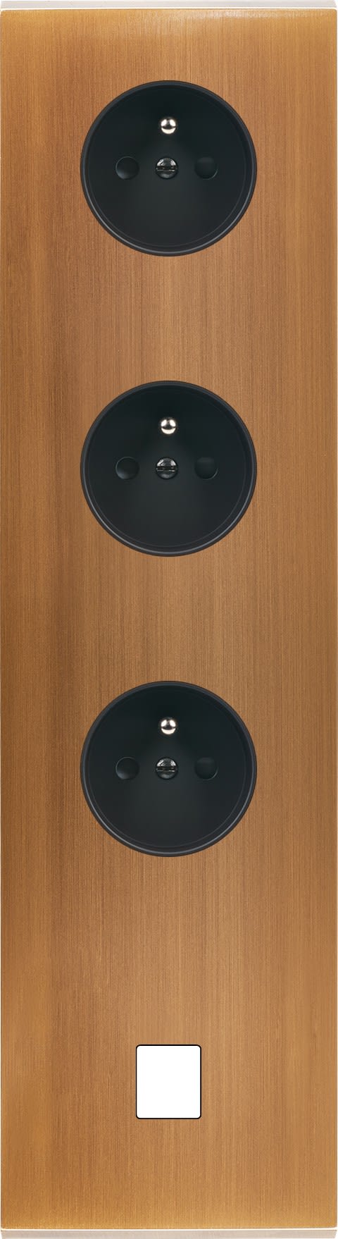 MODELEC - Façade Confidence Laiton Bronze Quadruple Verticale PC Pc PC M1