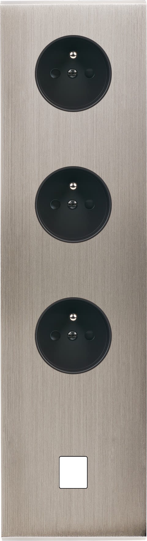 MODELEC - Façade Confidence Laiton Nickel Satine Quadruple Verticale PC Pc PC M1