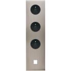 MODELEC - Façade Confidence Laiton Nickel Satine Quadruple Verticale PC Pc PC M1