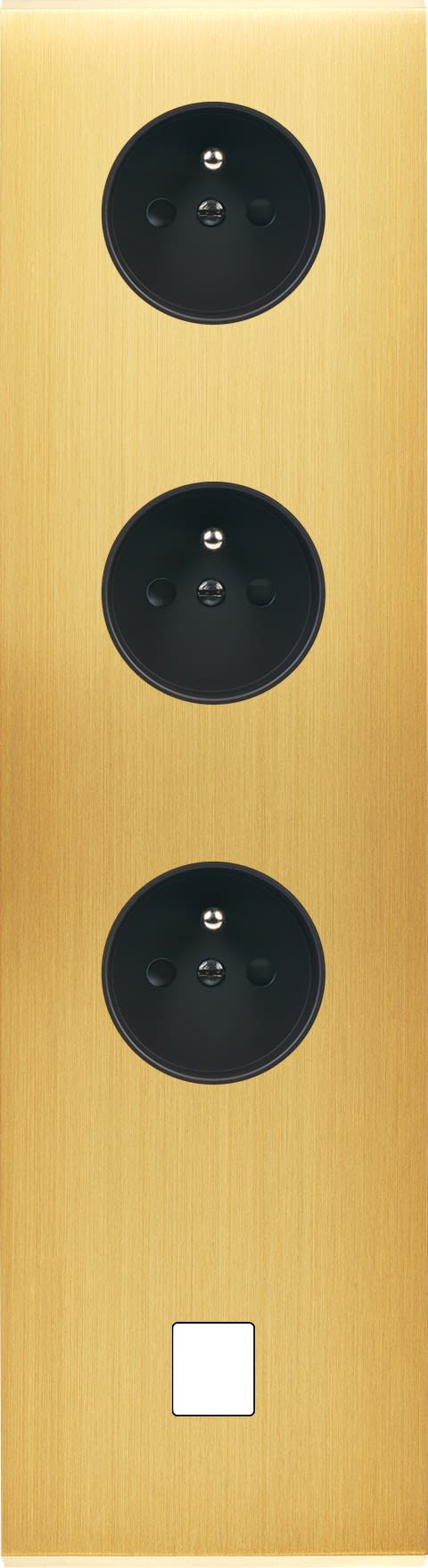 MODELEC - Façade Confidence Laiton Satine Quadruple Verticale PC Pc PC M1