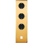 MODELEC - Façade Confidence Laiton Or Miroir Quadruple Verticale 3Xpck M1 Vis