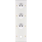 MODELEC - Façade Confidence Laiton Blanc Mat Em Qv PC Pc PC M1 Vis