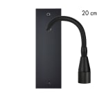 MODELEC - Façade Confidence Laiton Noir Mat Etroite Longue Liseuse Fine 20