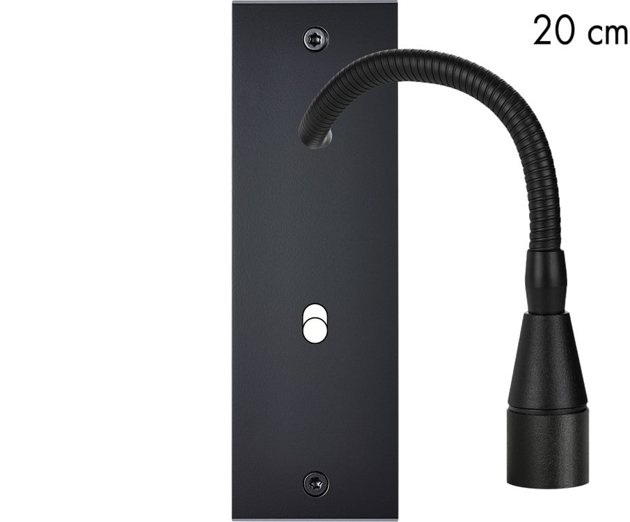 MODELEC - Façade Confidence Laiton Noir Mat Etroite Longue Liseuse Fine 20 + B1