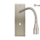 MODELEC - Façade Confidence Laiton Acier Brosse Etroite Longue Liseuse Fine 20 + B1