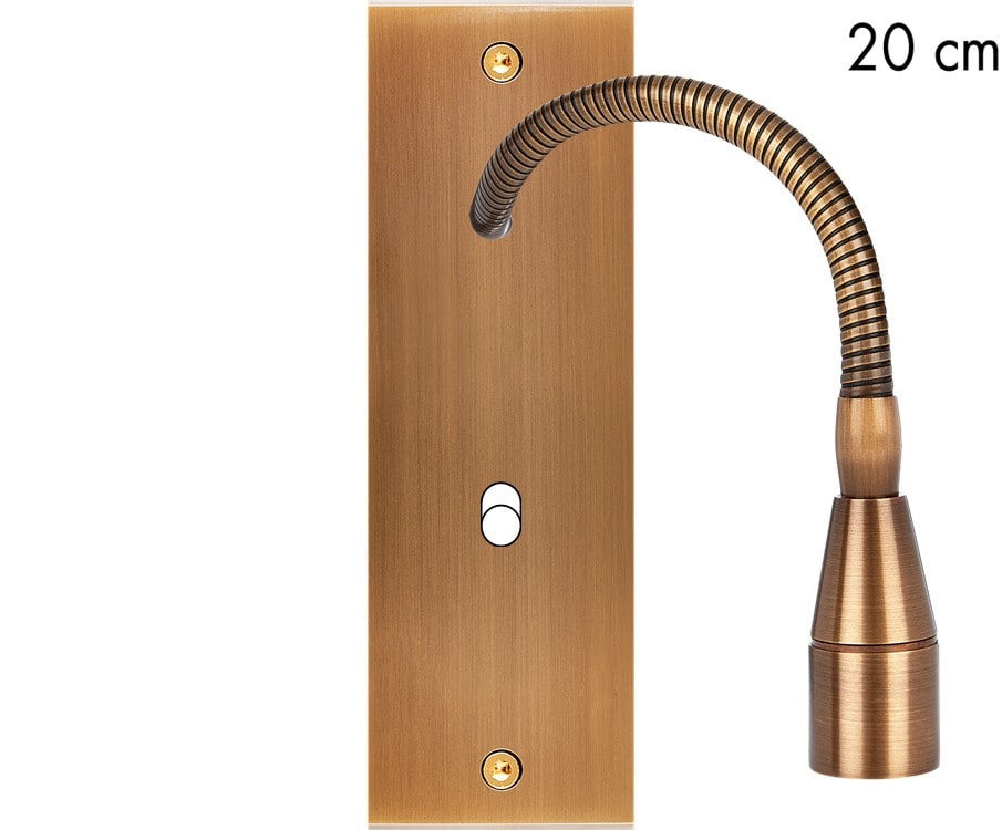MODELEC - Façade Confidence Laiton Vieux Bronze Etroite Longue Liseuse Fine 20 + B1
