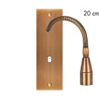 MODELEC - Façade Confidence Laiton Vieux Bronze Etroite Longue Liseuse Fine 20 + B1