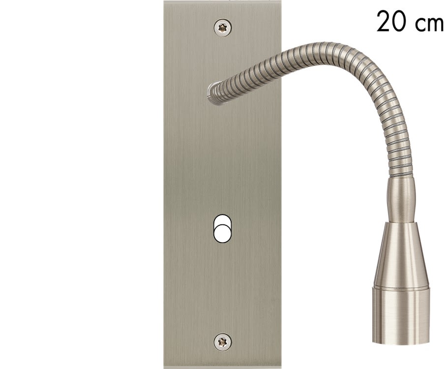 MODELEC - Façade Confidence Laiton Nickel Satine Etroite Longue Liseuse Fine 20 + B1