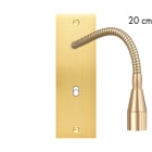 MODELEC - Façade Confidence Laiton Satine Etroite Longue Liseuse Fine 20 + B1