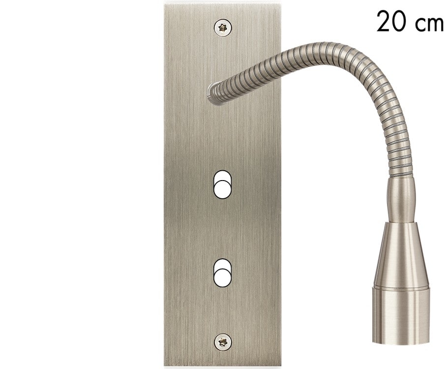 MODELEC - Façade Confidence Laiton Acier Brosse Etroite Longue Liseuse Fine 20 + B1 B1