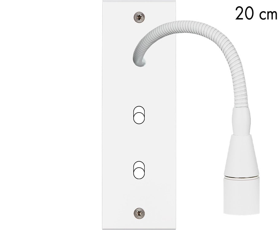 MODELEC - Façade Confidence Laiton Blanc Mat Etroite Longue Liseuse Fine 20 + B1 B1