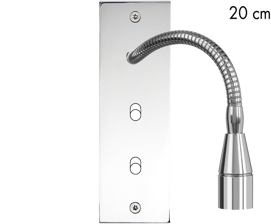 MODELEC - Façade Confidence Laiton Chrome Etroite Longue Liseuse Fine 20 + B1 B1