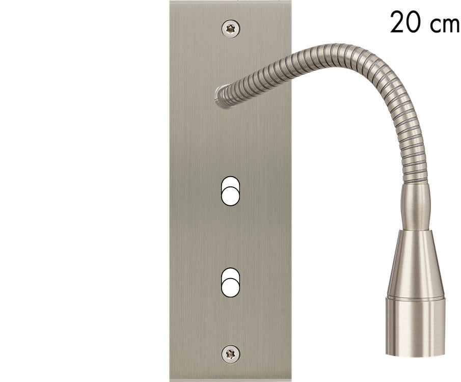 MODELEC - Façade Confidence Laiton Nickel Satine Etroite Longue Liseuse Fine 20 + B1 B1