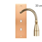 MODELEC - Façade Confidence Laiton Cuivre Satine Etroite Longue Liseuse Fine 20 + B1 B1