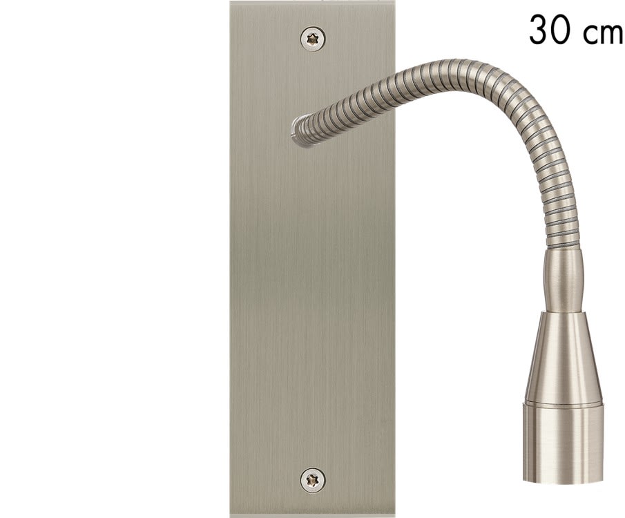 MODELEC - Façade Confidence Laiton Nickel Satine Etroite Longue + Liseuse Fine 30