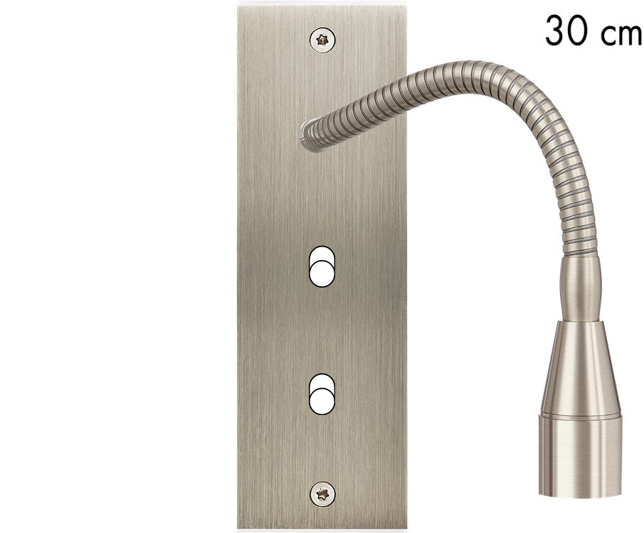 MODELEC - Façade Confidence Laiton Acier Brosse Etroite Longue Liseuse Fine 30 + B1 B1