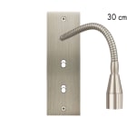 MODELEC - Façade Confidence Laiton Acier Brosse Etroite Longue Liseuse Fine 30 + B1 B1