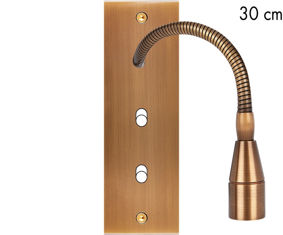 MODELEC - Façade Confidence Laiton Vieux Bronze Etroite Longue Liseuse Fine 30 + B1 B1