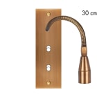 MODELEC - Façade Confidence Laiton Vieux Bronze Etroite Longue Liseuse Fine 30 + B1 B1