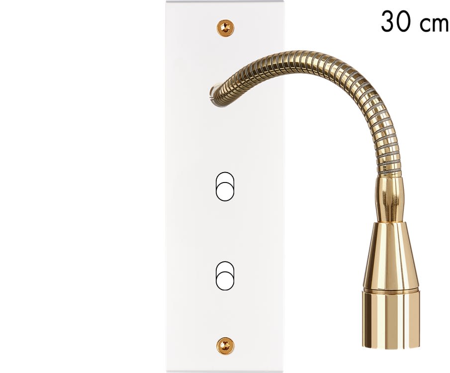 MODELEC - Façade Confidence Laiton Blanc Email Etroite Longue Liseuse Fine 30 + B1 B1