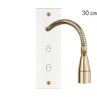 MODELEC - Façade Confidence Laiton Blanc Email Etroite Longue Liseuse Fine 30 + B1 B1