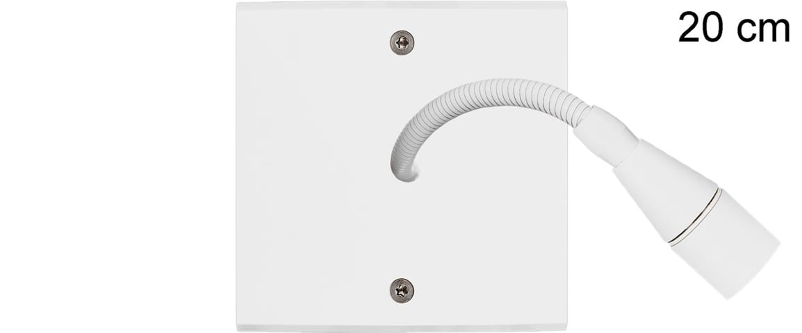 MODELEC - Façade Confidence Laiton Blanc Mat Simple Liseuse Fine 20