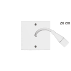 MODELEC - Façade Confidence Laiton Blanc Mat Simple Liseuse Fine 20