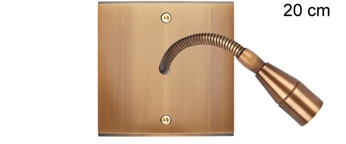 MODELEC - Façade Confidence Laiton Vieux Bronze Simple Liseuse Fine 20