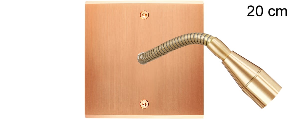 MODELEC - Façade Confidence Laiton Cuivre Satine Simple Liseuse Fine 20