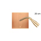 MODELEC - Façade Confidence Laiton Cuivre Satine Simple Liseuse Fine 20