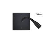 MODELEC - Façade Confidence Laiton Noir Mat Simple Liseuse Fine 30