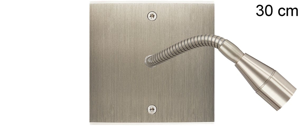 MODELEC - Façade Confidence Laiton Acier Brosse Simple Liseuse Fine 30