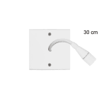 MODELEC - Façade Confidence Laiton Blanc Mat Simple Liseuse Fine 30